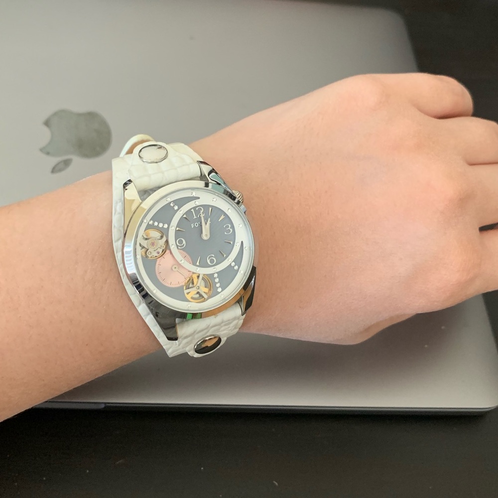 Fossil leather watch